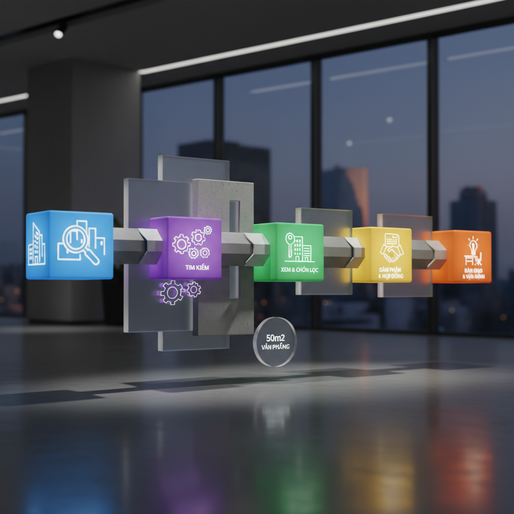 Quy Trình Tìm Kiếm Và Cho Thuê Văn Phòng 50m2 Hiệu Quả