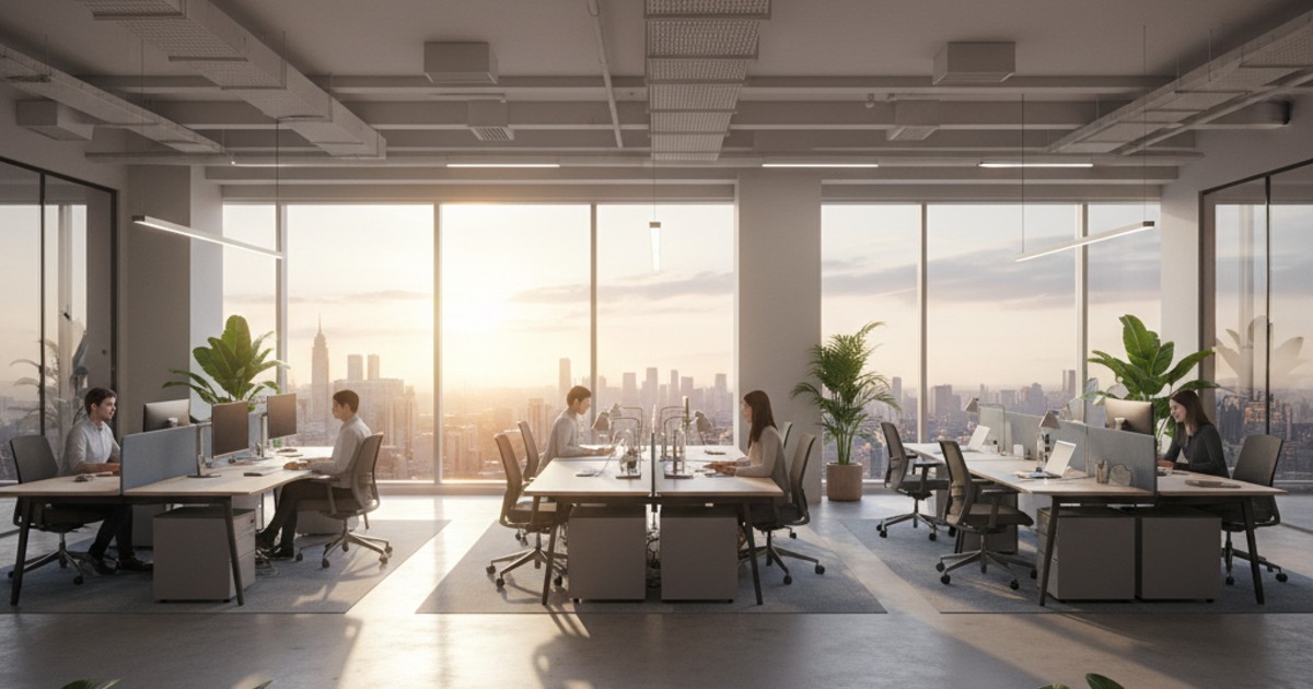 tiêu chuẩn diện tích văn phòng m2 người