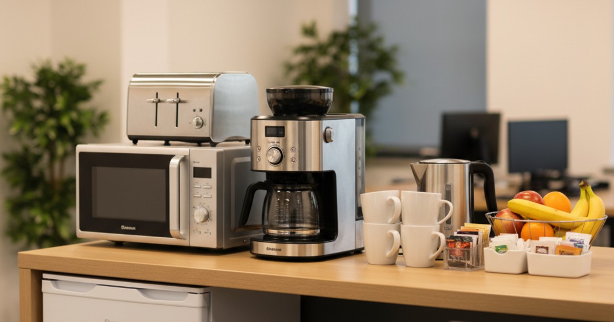 Những thiết bị thiết yếu cần có trong bếp văn phòng