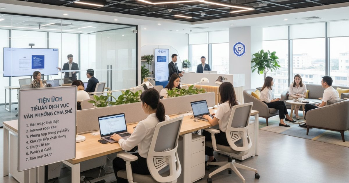 Các tiện ích tiêu chuẩn của dịch vụ văn phòng chia sẻ