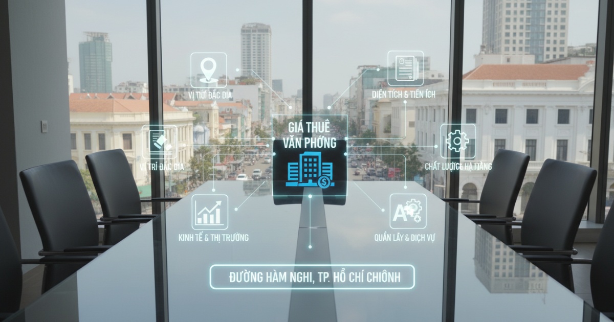 Các yếu tố quyết định giá thuê văn phòng đường Hàm Nghi