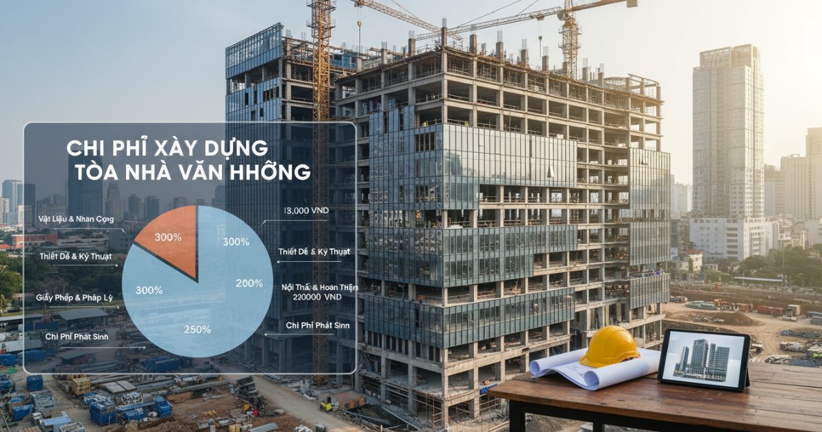 chi phí xây dựng tòa nhà văn phòng