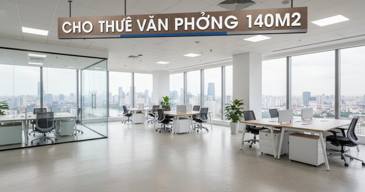 Cho thuê văn phòng 140m2