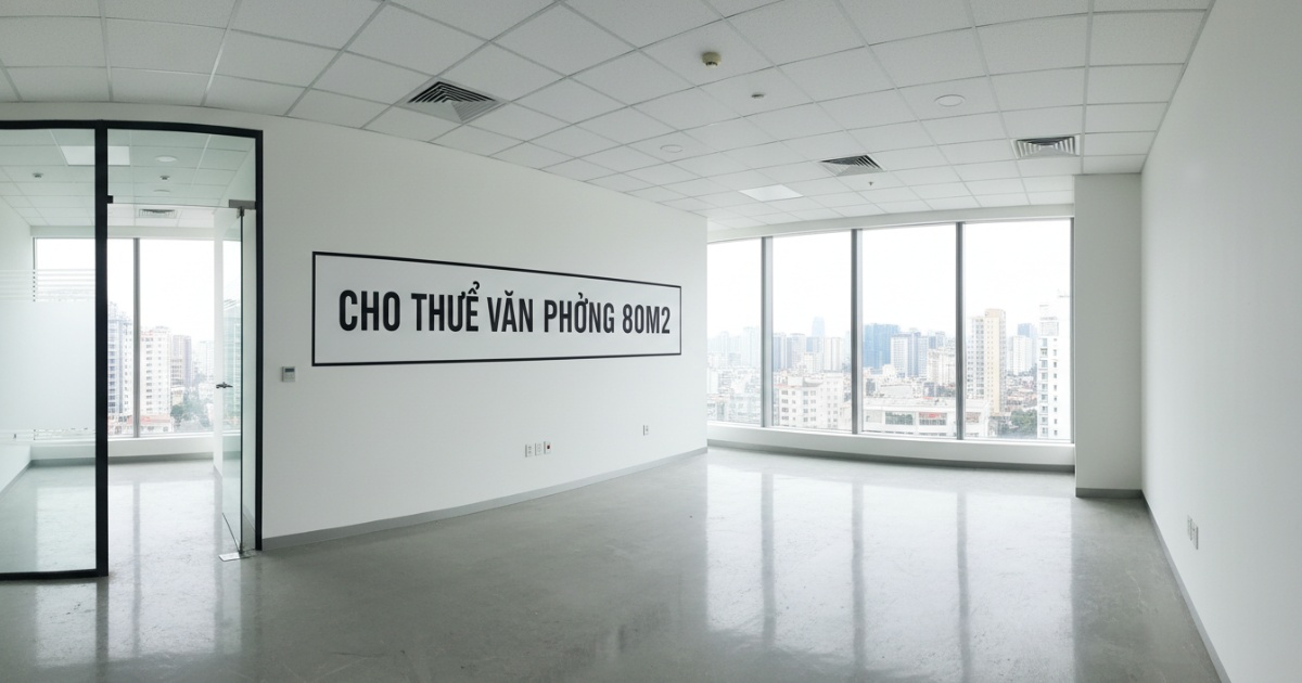 Cho thuê văn phòng 80m2