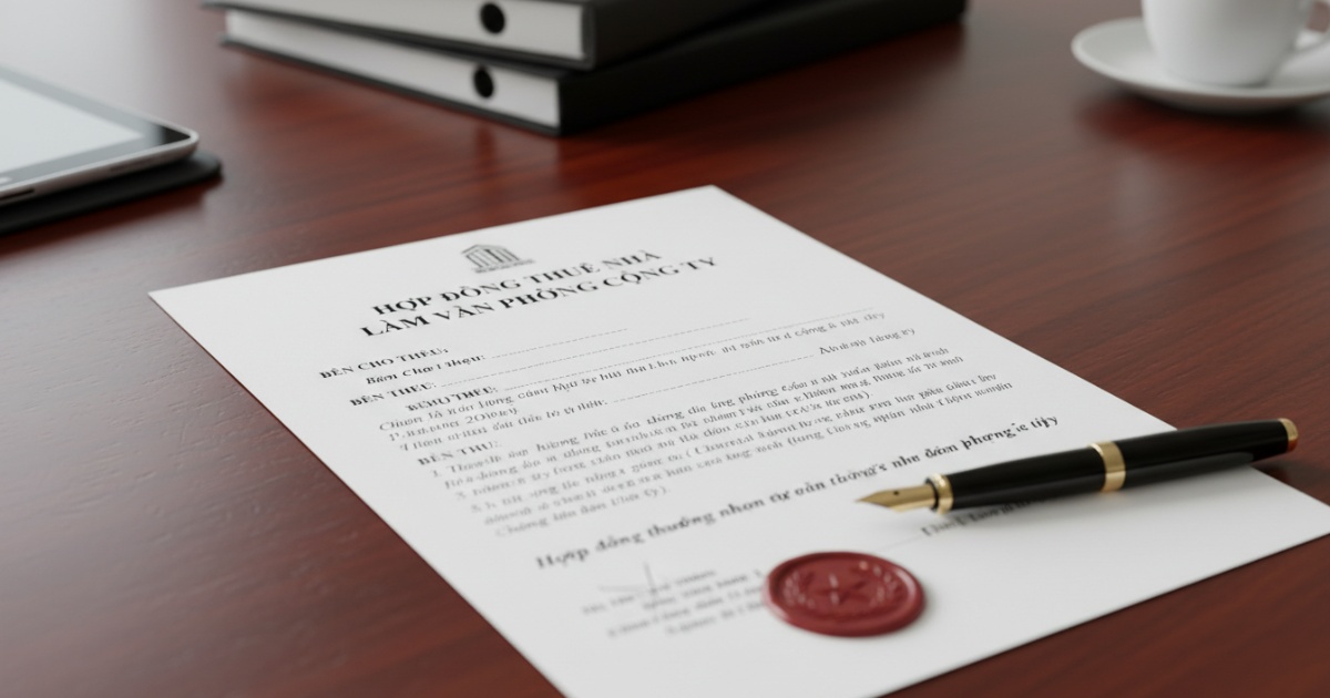 hợp đồng thuê nhà làm văn phòng công ty