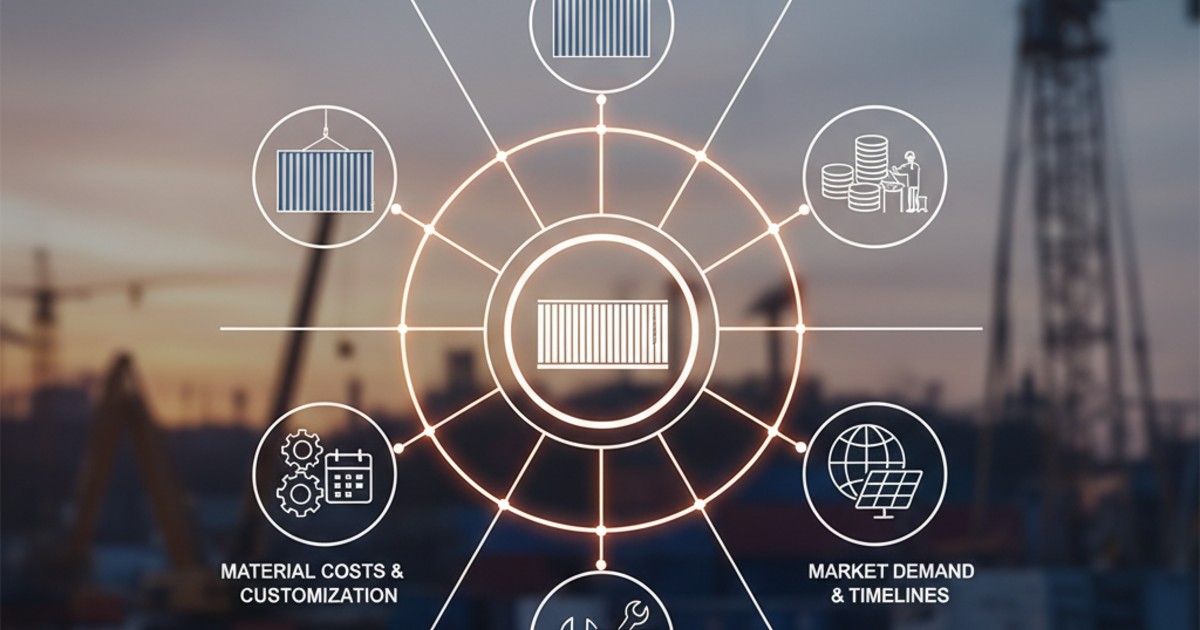 Yếu tố ảnh hưởng đến bảng giá container văn phòng