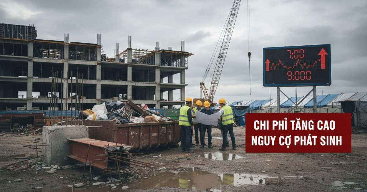 Những rủi ro phát sinh làm tăng chi phí xây dựng tòa nhà văn phòng