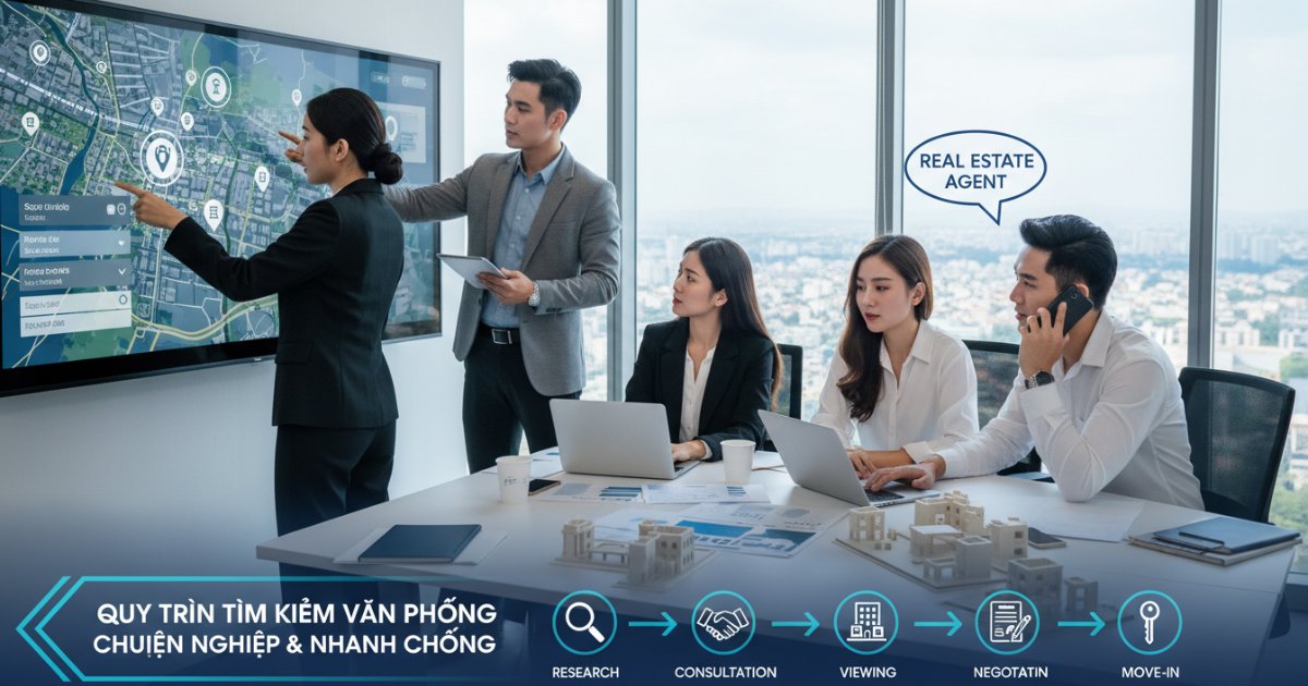 Quy trình tìm kiếm văn phòng chuyên nghiệp và nhanh chóng