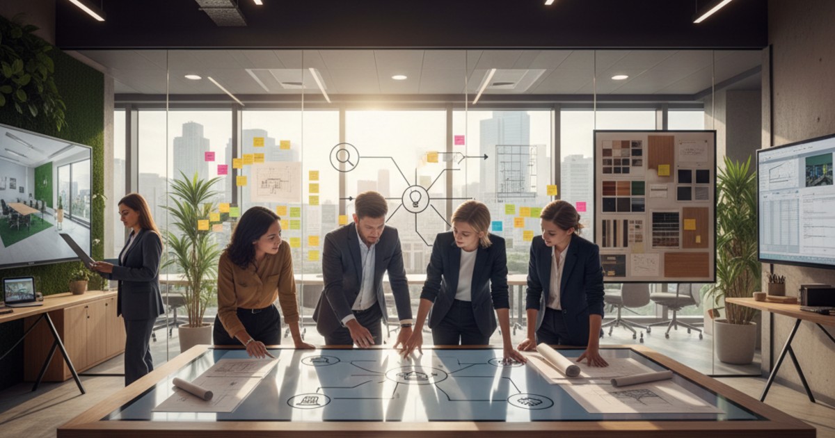 Quy trình thực hiện thiết kế văn phòng đạt hiệu quả cao