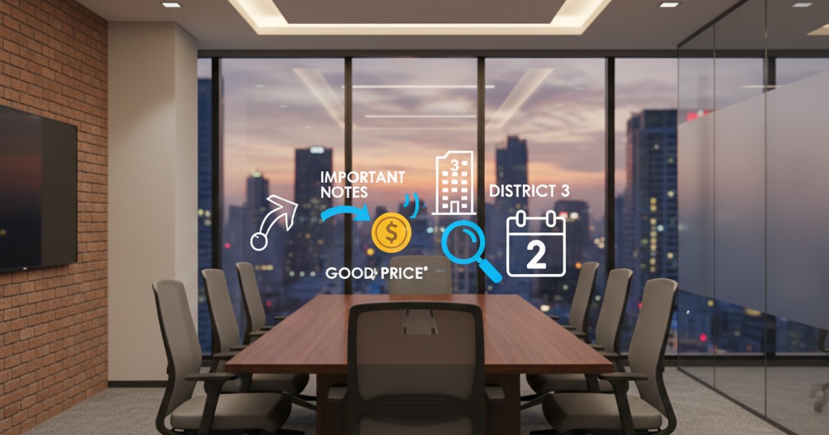 Lưu ý quan trọng khi tìm kiếm văn phòng Quận 3 giá tốt tháng 2