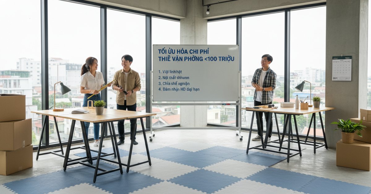 Cách tối ưu hóa chi phí thuê văn phòng dưới 100 triệu hiệu quả