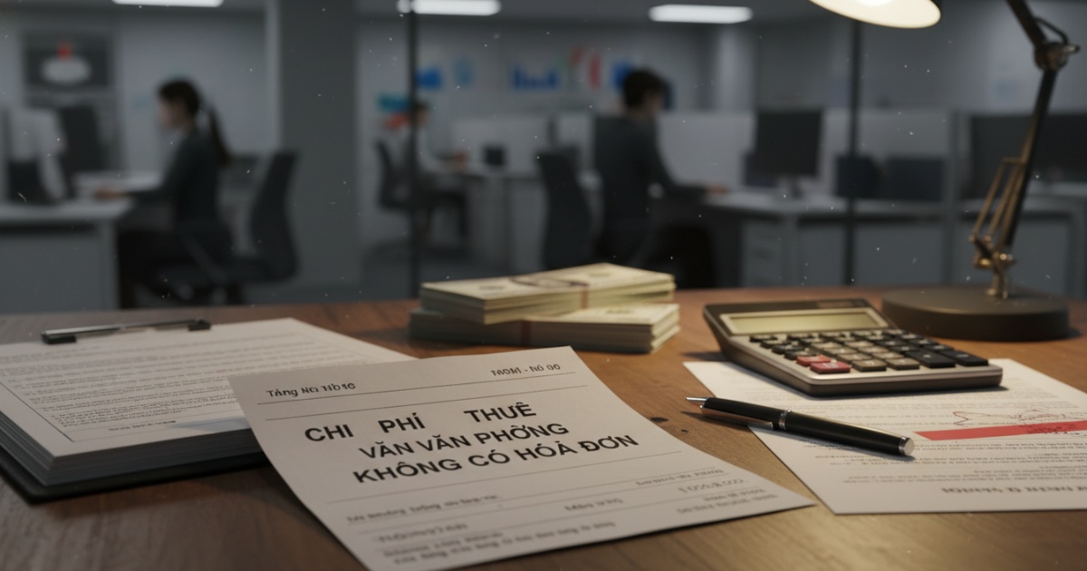 chi phí thuê văn phòng không có hóa đơn