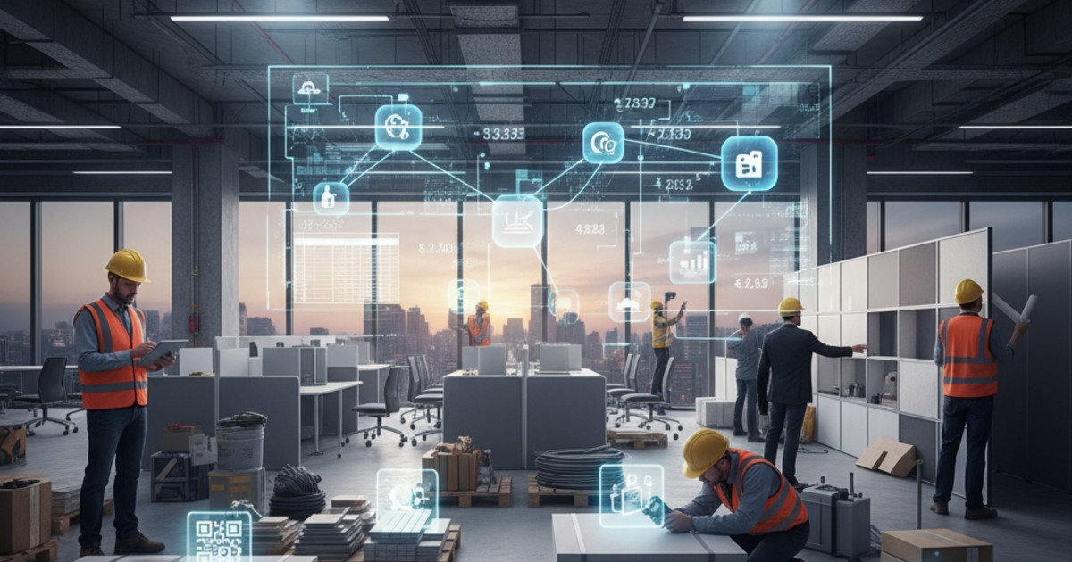 hạch toán chi phí thi công nội thất văn phòng