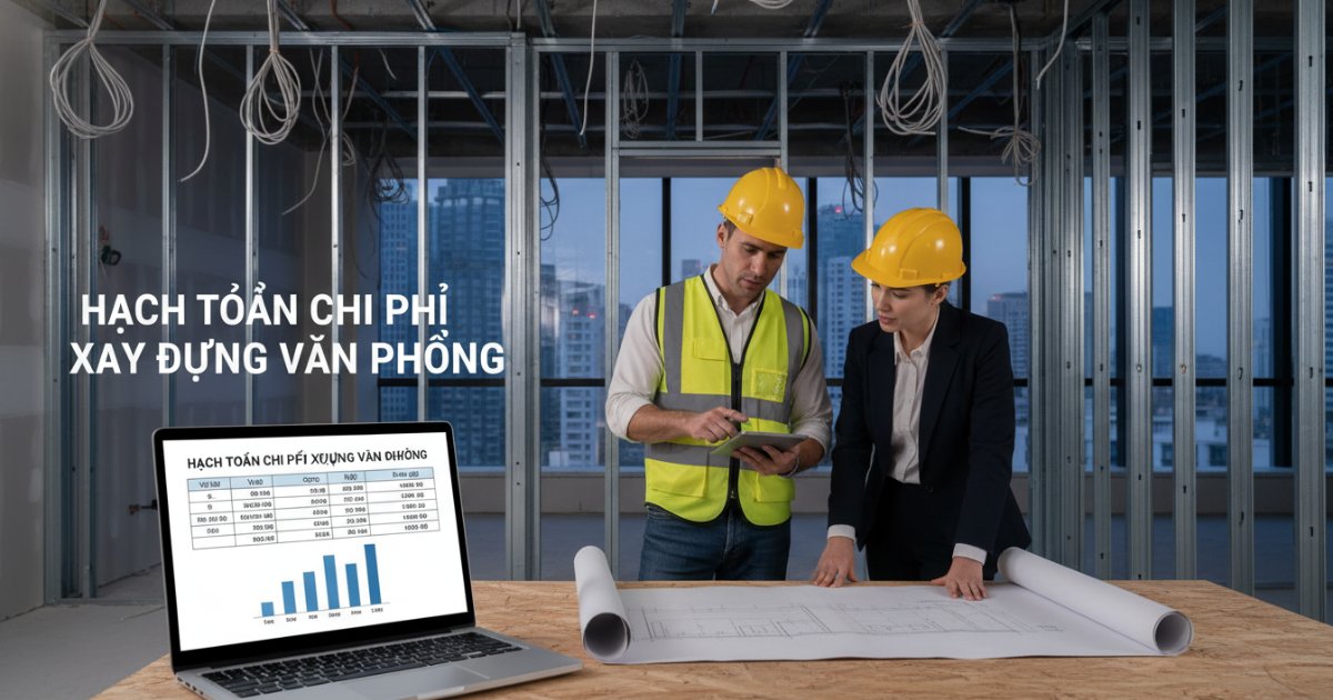hạch toán chi phí xây dựng văn phòng