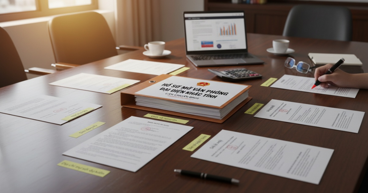 Hồ sơ cần chuẩn bị để thực hiện thủ tục mở văn phòng đại diện khác tỉnh