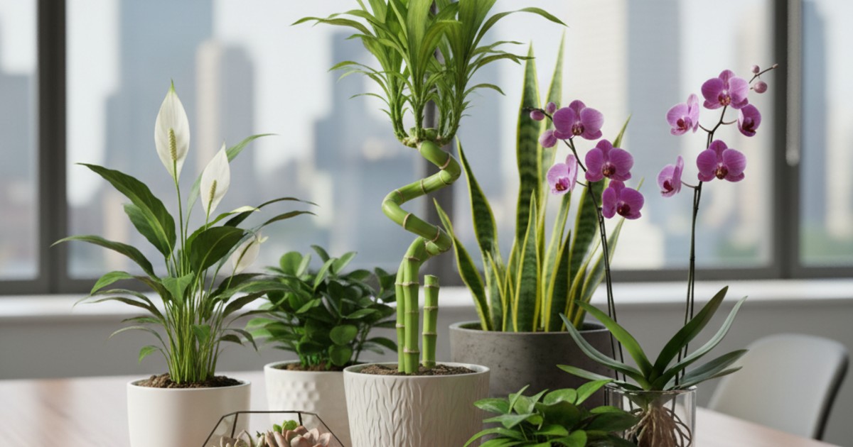 Các loại hoa trang trí văn phòng phổ biến và ý nghĩa phong thủy