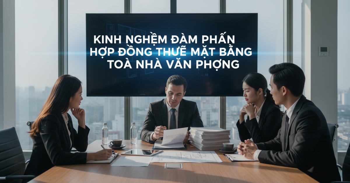 Kinh nghiệm đàm phán hợp đồng thuê mặt bằng toà nhà văn phòng