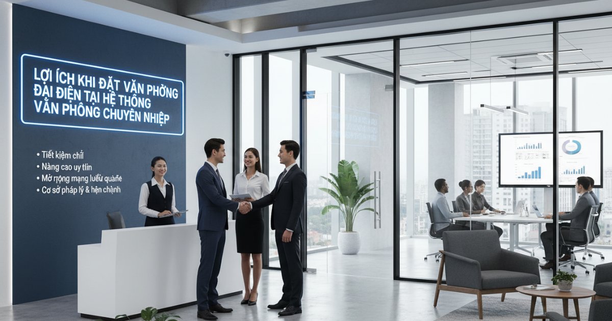 Lợi ích khi đặt văn phòng đại diện tại hệ thống văn phòng chuyên nghiệp