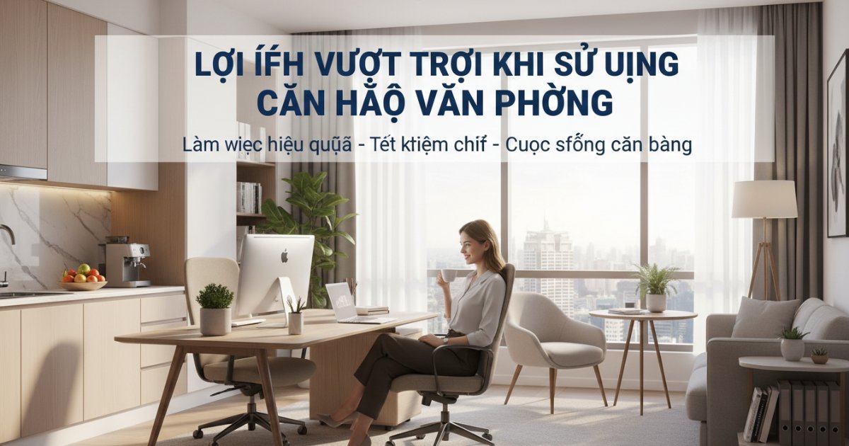 Lợi ích vượt trội khi sử dụng căn hộ văn phòng để làm việc