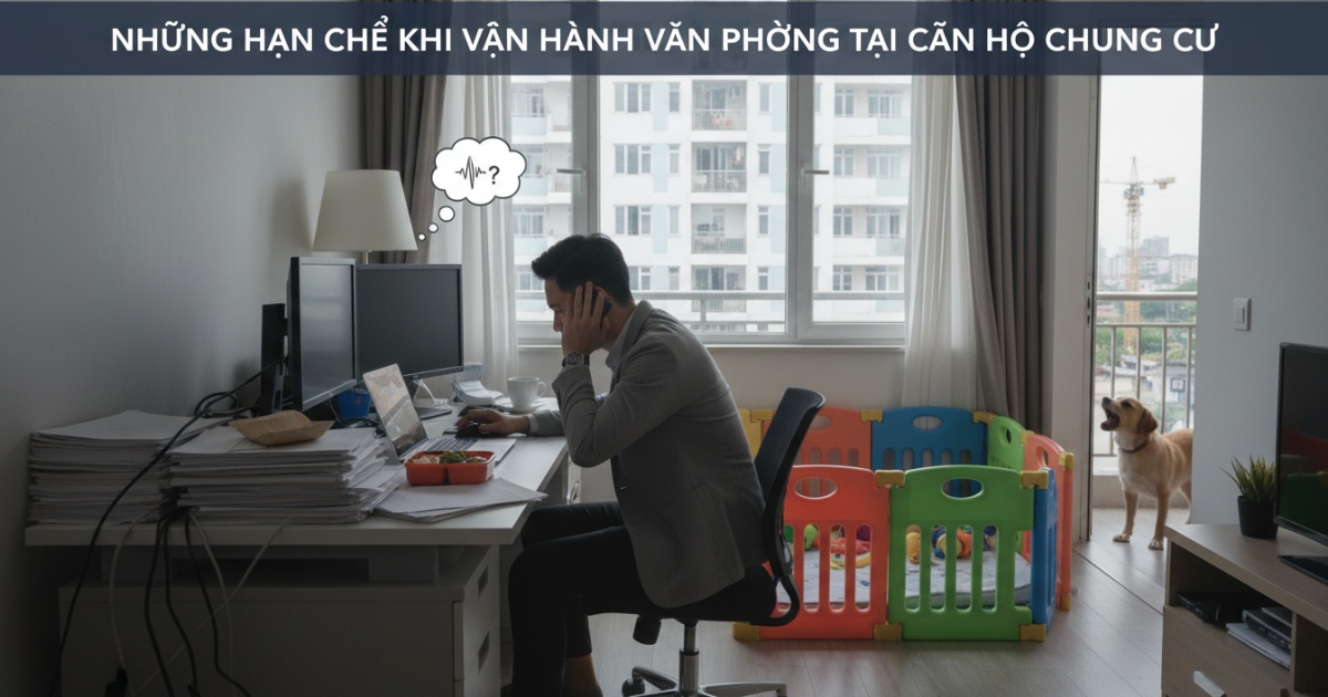 Những hạn chế khi vận hành văn phòng tại căn hộ chung cư
