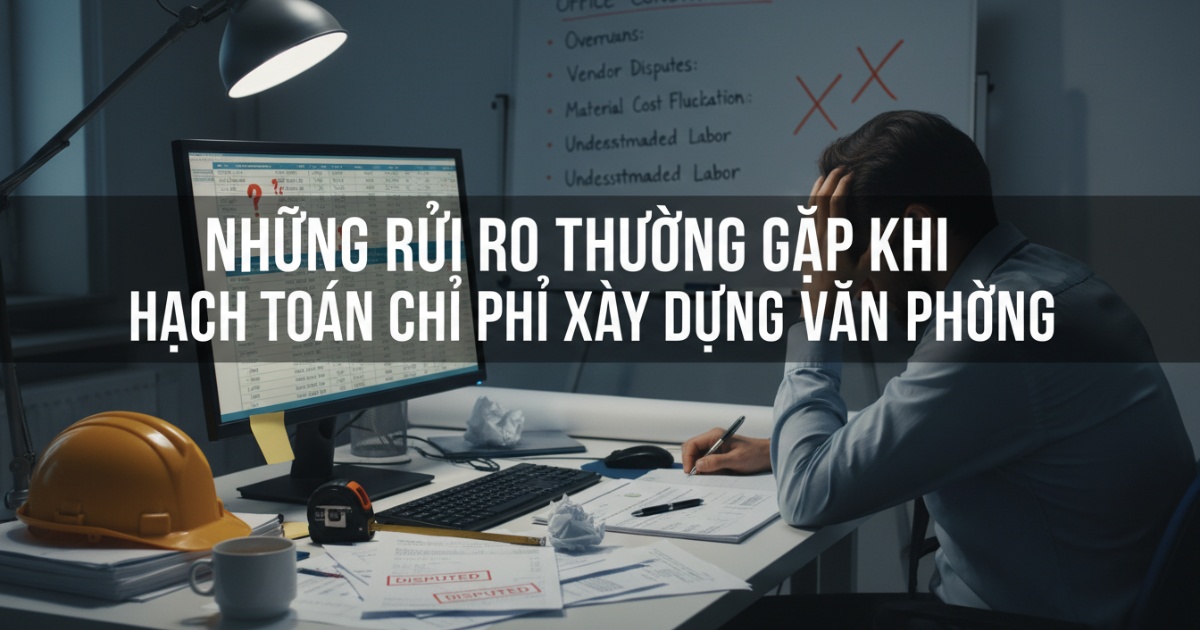 Những rủi ro thường gặp khi hạch toán chi phí xây dựng văn phòng
