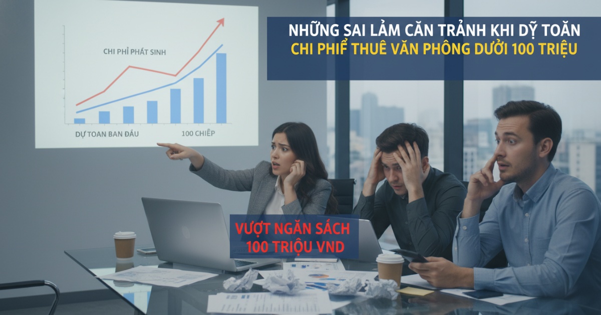 Những sai lầm cần tránh khi dự toán chi phí thuê văn phòng dưới 100 triệu