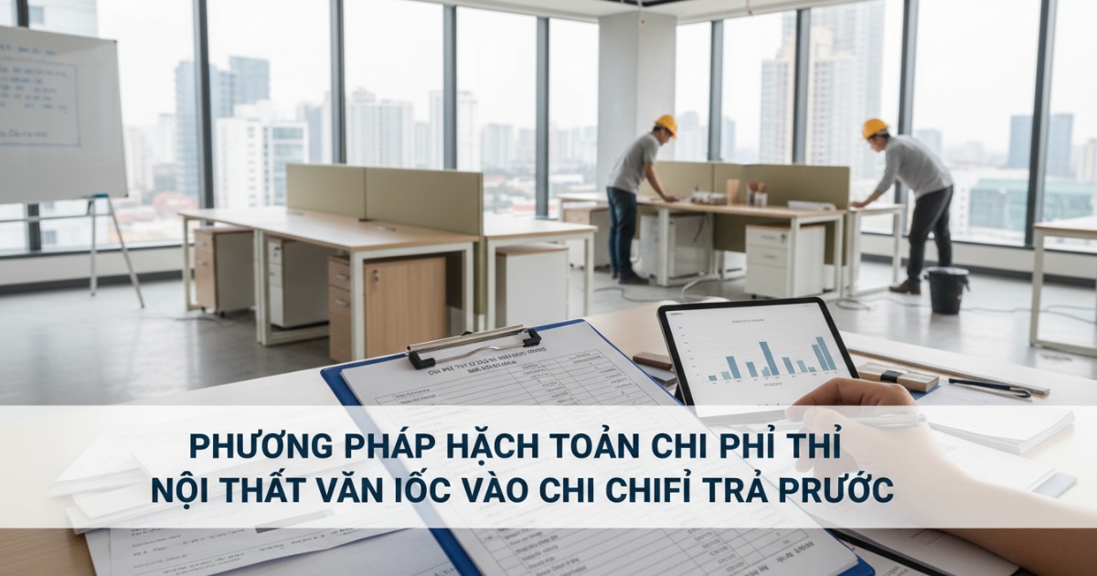 Phương pháp hạch toán chi phí thi công nội thất văn phòng vào chi phí trả trước