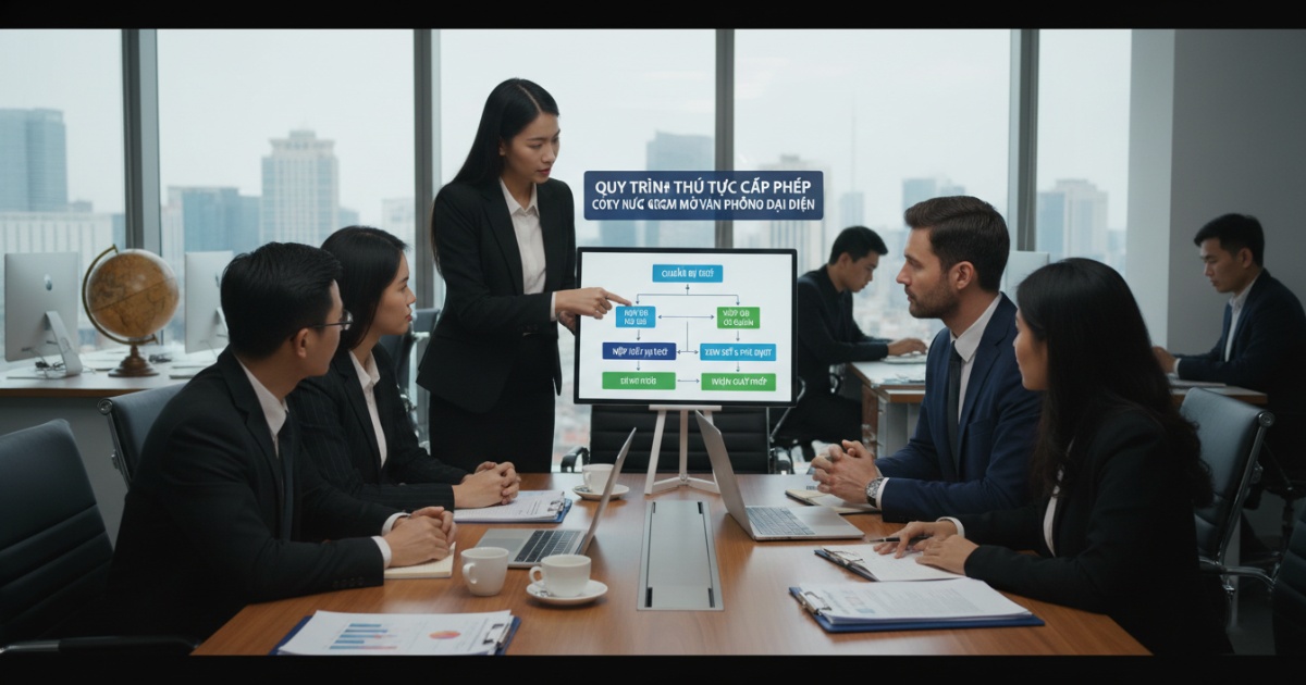 Quy trình thủ tục cấp phép công ty nước ngoài mở văn phòng đại diện