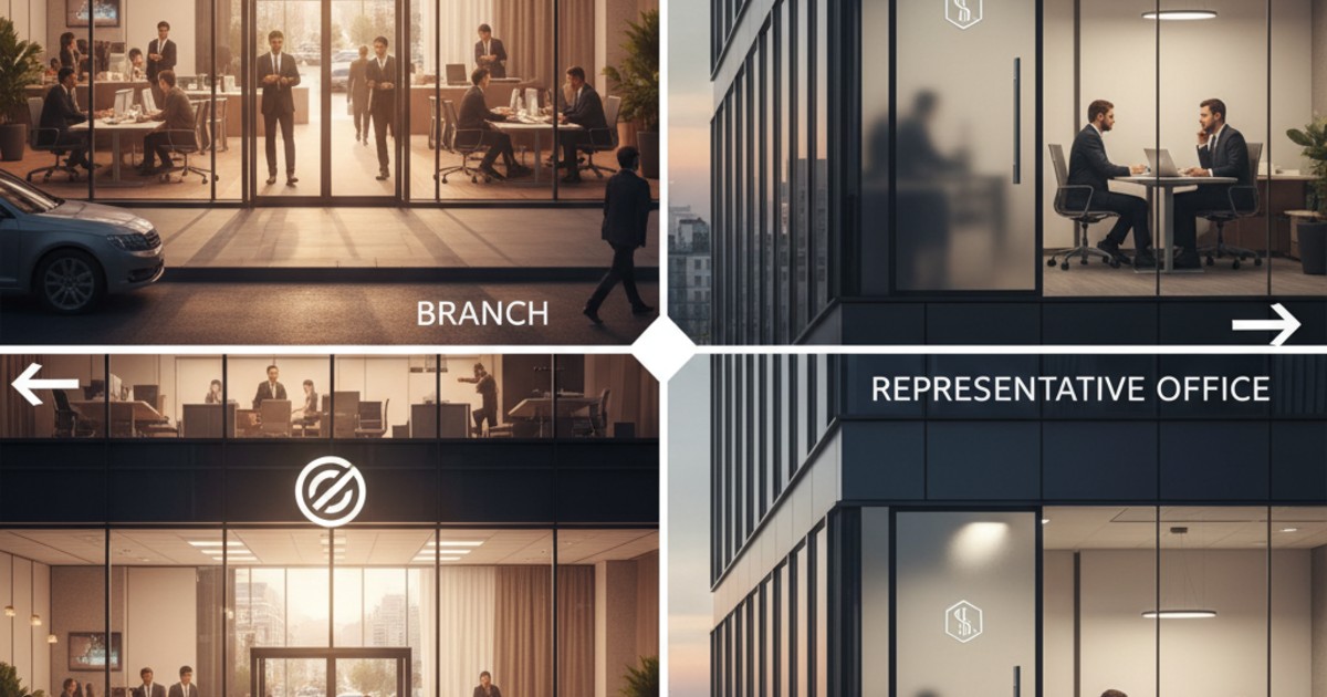 so sánh chi nhánh và văn phòng đại diện