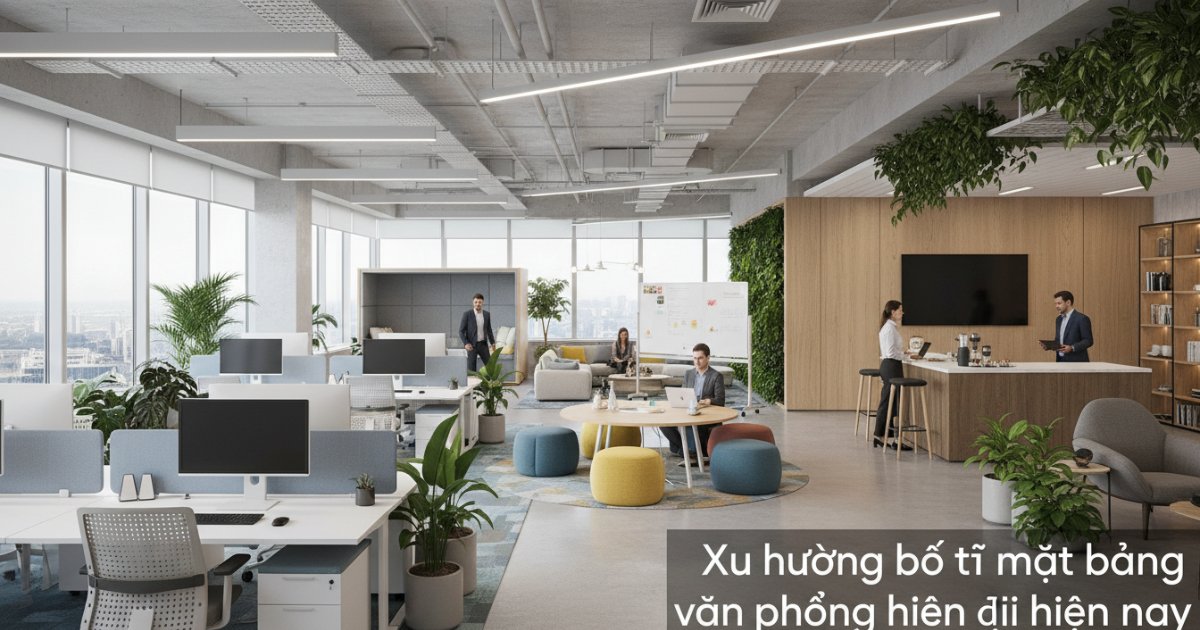Xu hướng bố trí mặt bằng văn phòng hiện đại hiện nay