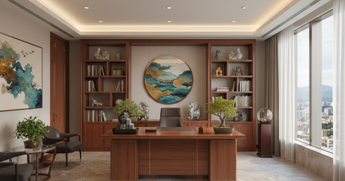 Yếu tố phong thủy trong bài trí văn phòng giám đốc đẹp