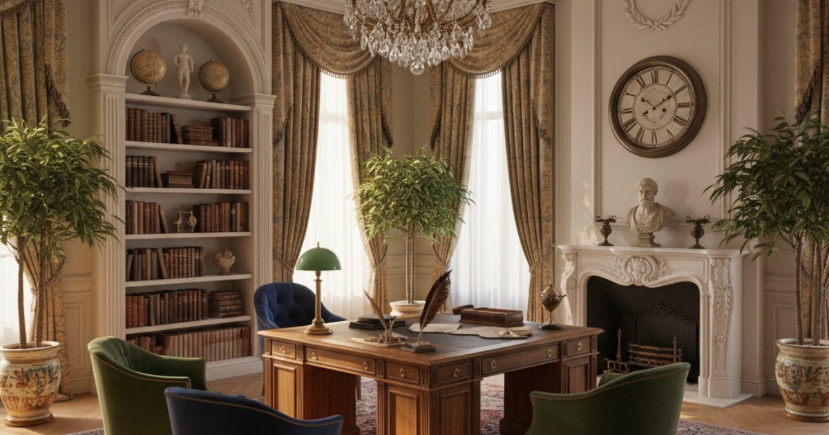 Các yếu tố quan trọng tạo nên mẫu văn phòng tân cổ điển đẹp