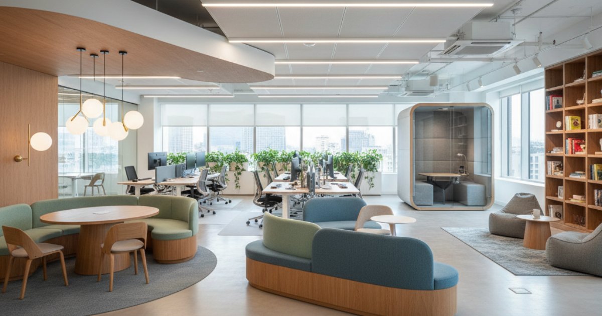 Cách bố trí không gian chức năng trong thiết kế nội thất văn phòng