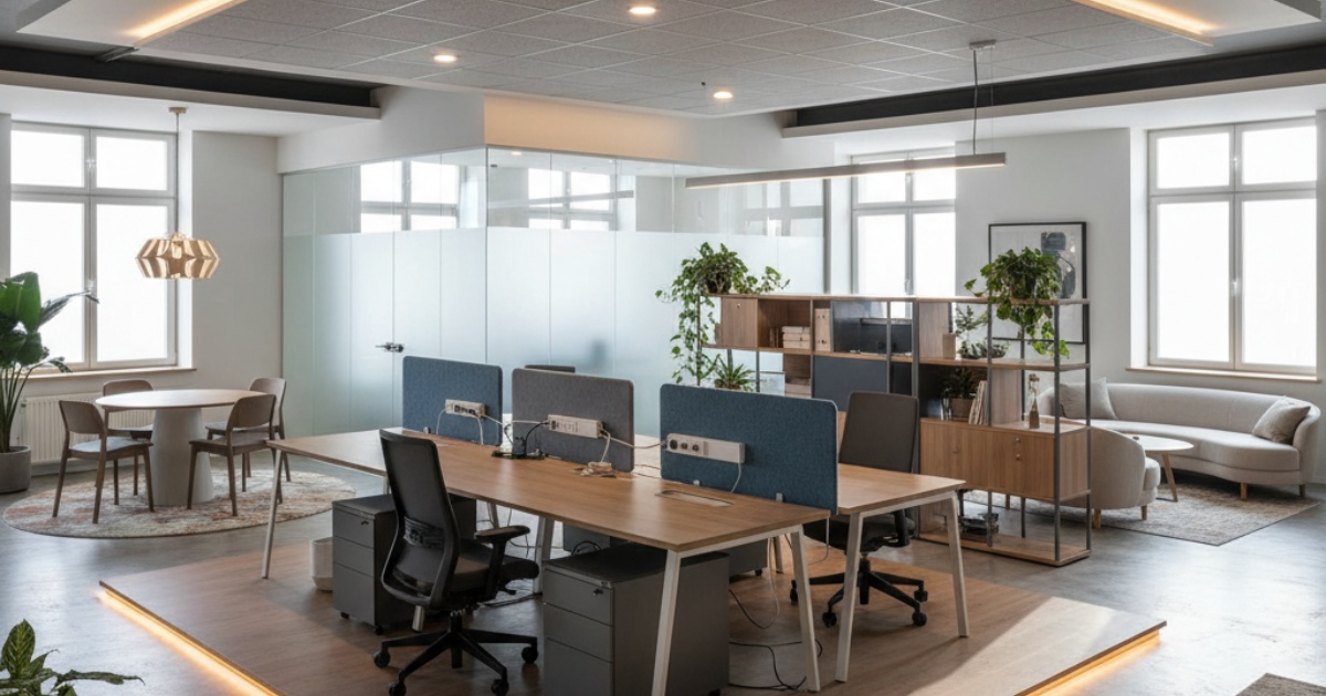 Cách bố trí nội thất thông minh cho văn phòng diện tích 90m2