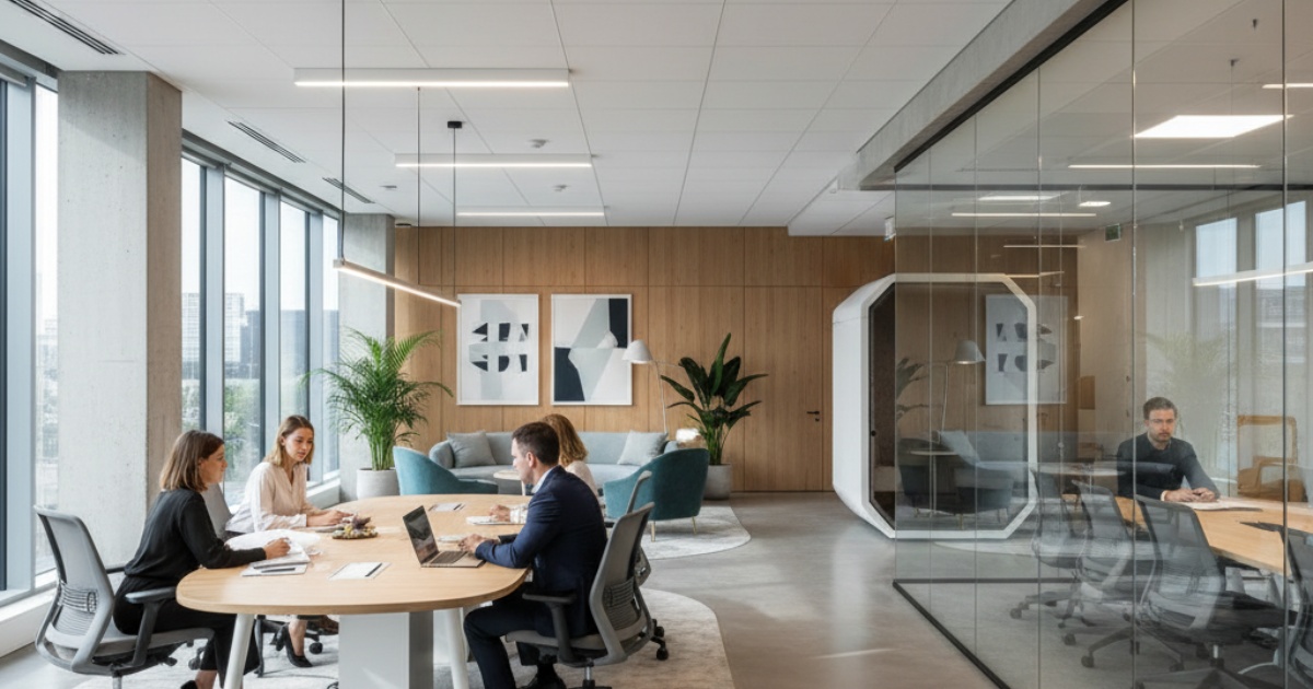 Lợi ích của việc thiết kế văn phòng 200m2 bài bản