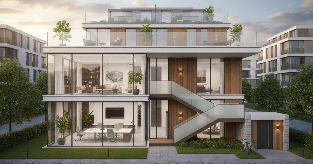 thiết kế nhà ở kết hợp văn phòng 2