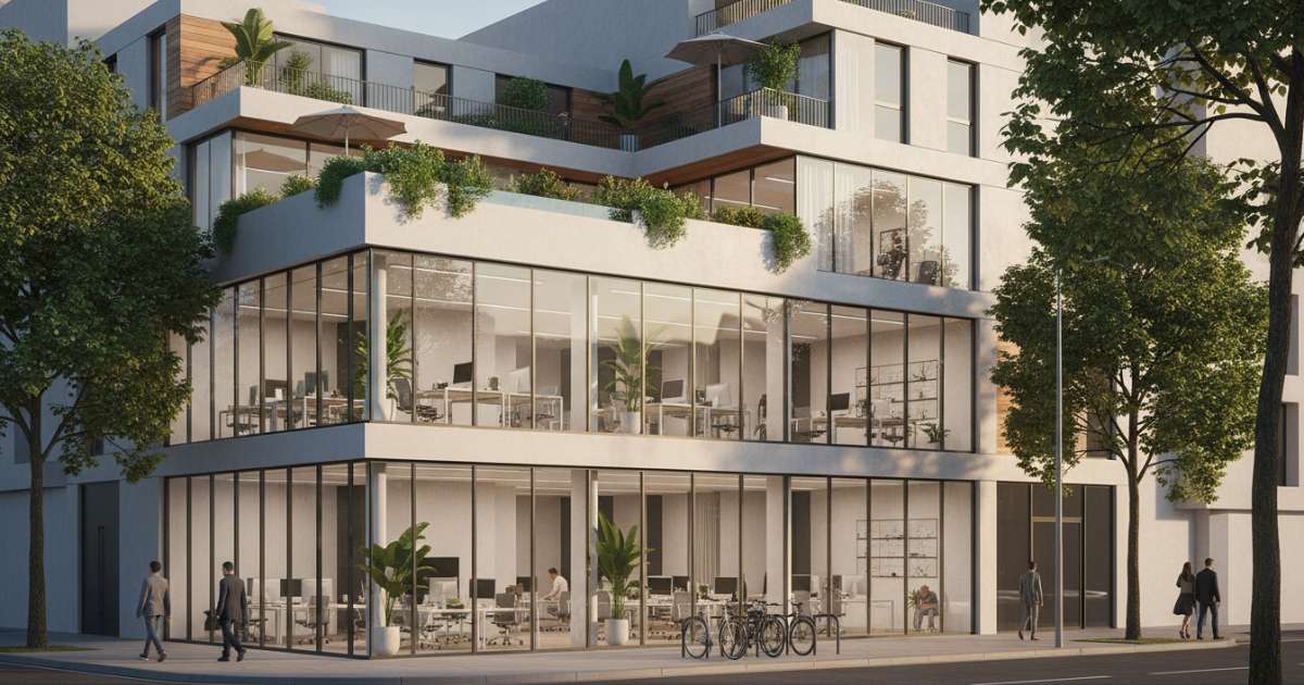 thiết kế nhà ở kết hợp văn phòng