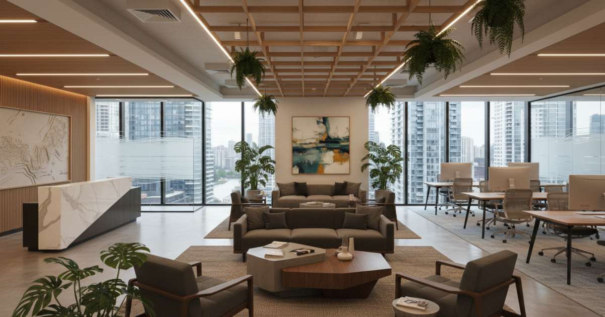 thiết kế văn phòng bất động sản 2