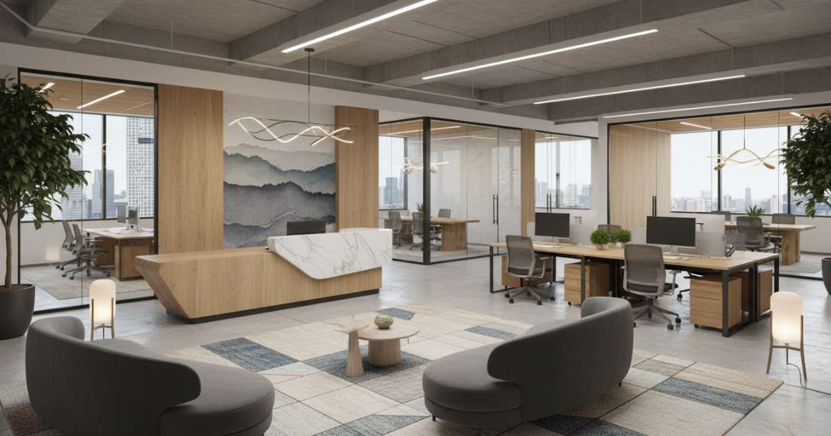 thiết kế văn phòng bất động sản