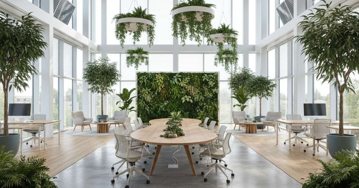 thiết kế văn phòng xanh