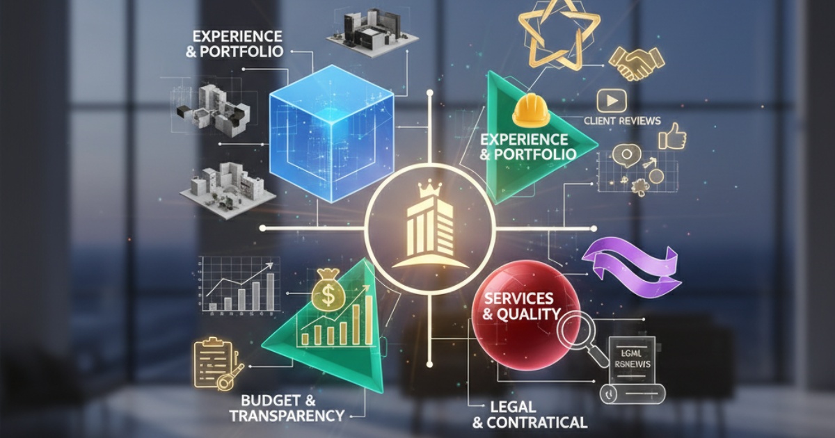 Tiêu chí lựa chọn đơn vị thiết kế văn phòng trọn gói uy tín