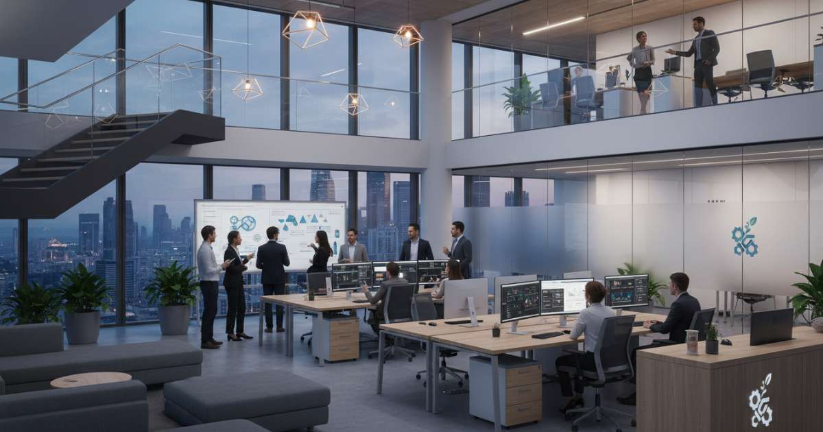 Xây dựng thương hiệu từ văn phòng hiện đại 2