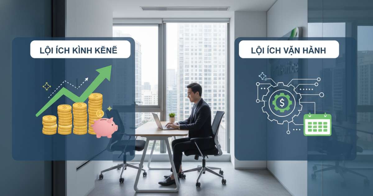 Lợi ích kinh tế và vận hành khi thuê văn phòng mini