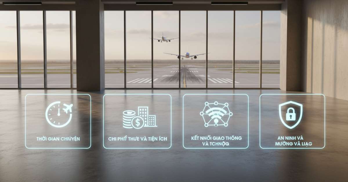 Những tiêu chí cần lưu ý khi tìm kiếm văn phòng cho thuê gần sân bay